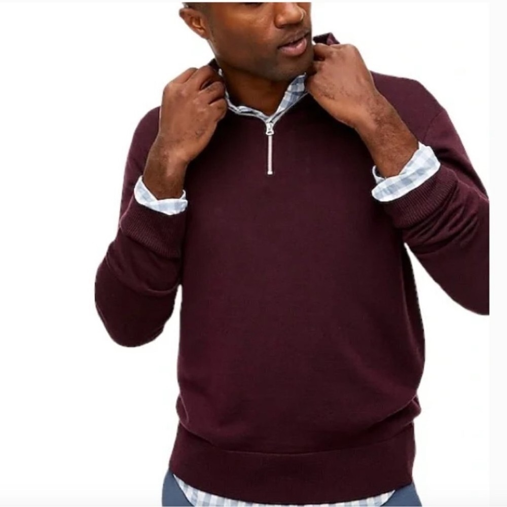 J.Crew Merino wool-blend quarter-zip